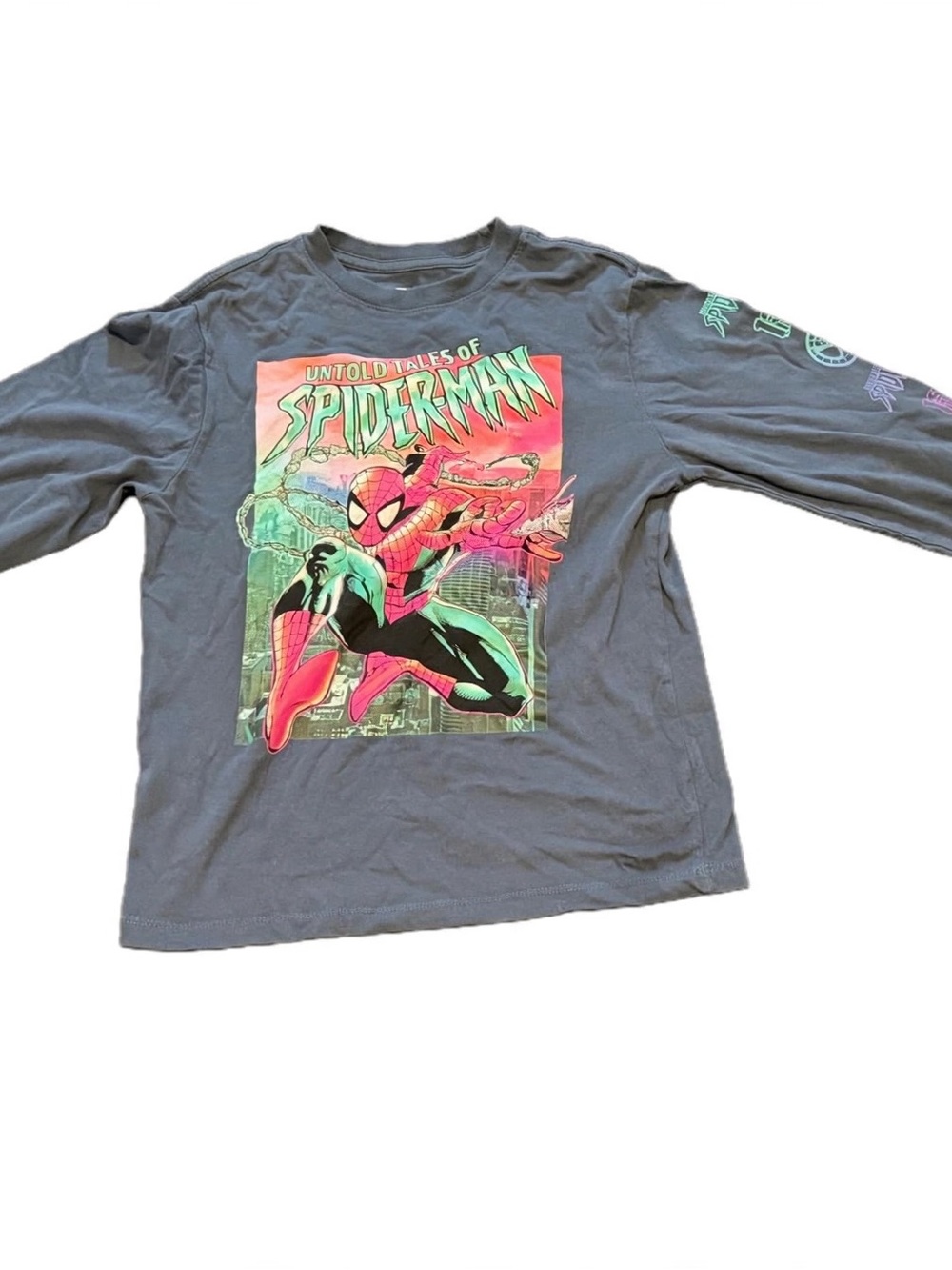 Marvel Spider-Man Kids Youth Small Untold Tales Graphic Long Sleeve Shirt